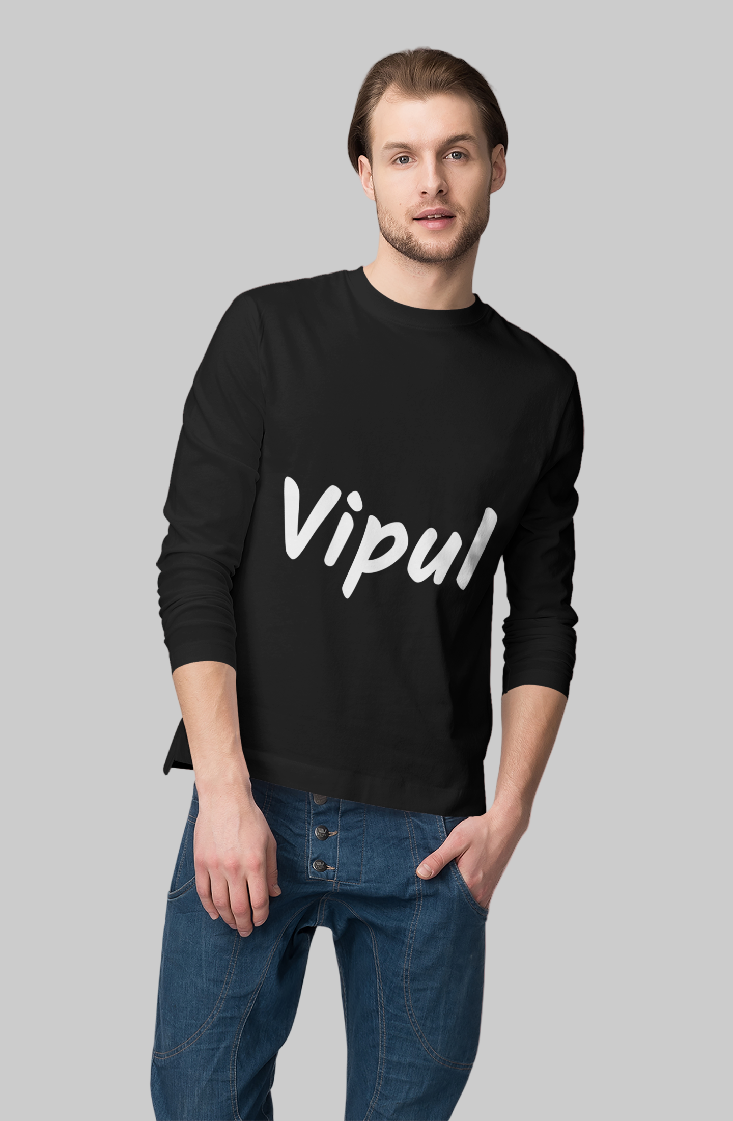 Men's Full Sleeve T-Shirt Black